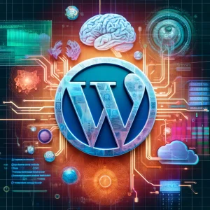 the image representing the integration of OpenAI tools with WordPress.